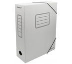 Папки архивные из гофрокартона на резинке Silwerhof, 3 шт., корешок 75 мм, 250×325×75 мм, белые