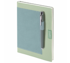Ежедневник недатированный с ручкой Brauberg Style (в подарочной коробке), 145×210 мм, 160 л., зеленый