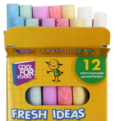 Мел цветной Fresh Ideas, 12 шт., 6 цветов