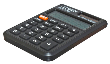Калькулятор карманный 8-разрядный Citizen SLD-100N, черный