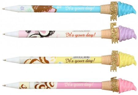 Ручка шариковая детская одноразовая с фигуркой, стержень синий, «Мороженое», ассорти (цена за 1 шт.) Ручка шариковая детская одноразовая с фигуркой, стержень синий, «Мороженое», ассорти (цена за 1 шт.)