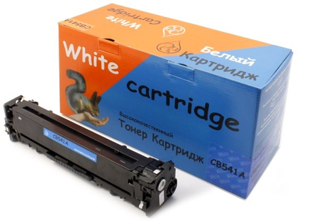 Тонер-картридж White Cartridge CB541A, Cyan, ресурс 1400 страниц 