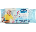 Салфетки влажные детские Aura Ultra Comfort, 60 шт. Салфетки влажные детские Aura Ultra Comfort, 60 шт.