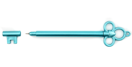 Ручка гелевая сувенирная «Ключ», корпус ассорти, стержень синий