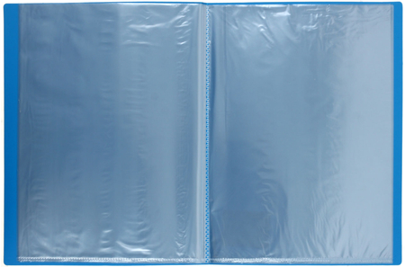 Папка пластиковая на 10 файлов OfficeSpace, толщина пластика 0,5 мм, синяя