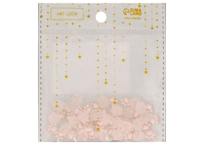 Декор для творчества пластиковый Sima-Land, «Лапка», розовый, светится в темноте (акрил)