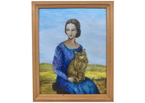 Картина «Кот» №2602 (Джонс А.С.), 17×24 см, холст, масло