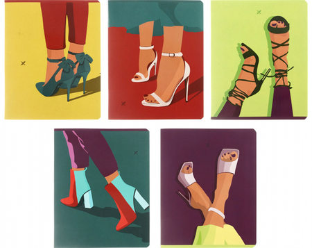 Тетрадь общая А5, 48 л. на скобе Lorex Catwalk, 162*202 мм, клетка, ассорти Тетрадь общая А5, 48 л. на скобе Lorex Catwalk, 162*202 мм, клетка, ассорти