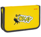 Пенал однокамерный Prof-Press, 190×115 мм, «Забавный черный кот»