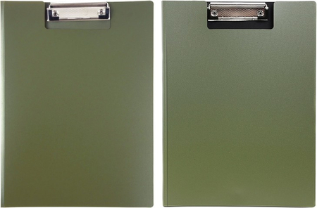 Планшет с крышкой Index, толщина 0,7 мм, оливковый
