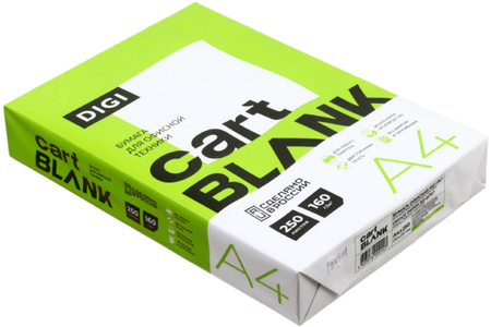 Бумага офисная Cartblank Digi, А4 (210*297 мм), 160 г/м2, 250 л. Бумага офисная Cartblank Digi, А4 (210*297 мм), 160 г/м2, 250 л.