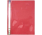 Папка-скоросшиватель пластиковая А4+ Premium, толщина пластика 0,15 мм, красная