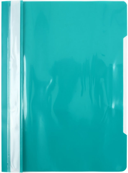 Папка-скоросшиватель пластиковая А4 Sponsor, толщина пластика 0,12 мм, бирюзовая