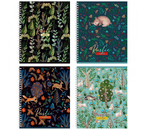 Тетрадь общая А5, 96 л. на гребне BG Rustic, 160×205 мм, клетка, ассорти Тетрадь общая А5, 96 л. на гребне BG Rustic, 160×205 мм, клетка, ассорти