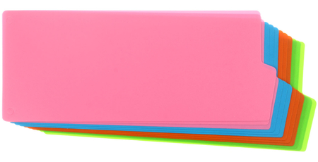 Разделители для папок-регистраторов пластиковые OfficeSpace, 240*100 мм, 12 л., 4 цвета