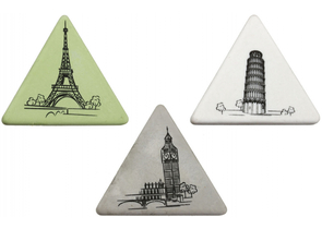 Ластик Berlingo Triangle XL, 55×55×9 мм, ассорти