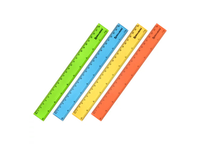 Линейка пластиковая Brauberg Neon, 25 см, ассорти Линейка пластиковая Brauberg Neon, 25 см, ассорти