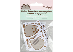 Набор наклеек виниловых Pusheen, 50 штук