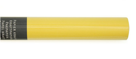 Бумага упаковочная подарочная Clairefontaine Kraft Paper, 3 м*70 см, Coloured Kraft, желтая