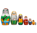 Набор матрешек деревянных, 7 шт., «Кот в сапогах»