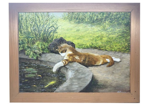 Картина «Кот» №2609 (Джонс А.С.), 30×40 см, холст, масло