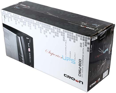 Источник бесперебойного питания Crown CMU-800 LCD , черный Источник бесперебойного питания Crown CMU-800 LCD , черный