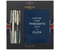 Набор ручек шариковых подарочных и блокнота Parker Jotter Waterloo Blue CT + Jotter Srainless Steel CT, 2 ручки + блокнот