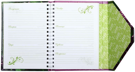 Ежедневник недатированный «Цветы», 117*155 мм, 75 л., ассорти Ежедневник недатированный «Цветы», 117*155 мм, 75 л., ассорти