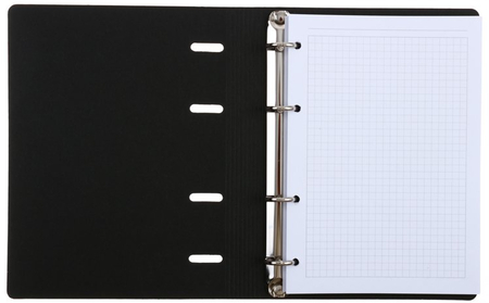 Тетрадь общая А5, 120 л. на кольцах The Notebook, 165*215 мм, клетка, «Коричневый»