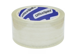 Клейкая лента упаковочная OfficeSpace, 48 мм×66 м, толщина ленты 45 мкм, прозрачная