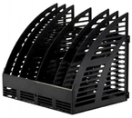 Лоток вертикальный сборный Staff, 285×245×320 мм, 6 отделений, черный