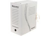 Короб архивный из гофрокартона на завязках Brauberg Standard Короб архивный из гофрокартона на завязках Brauberg Standard