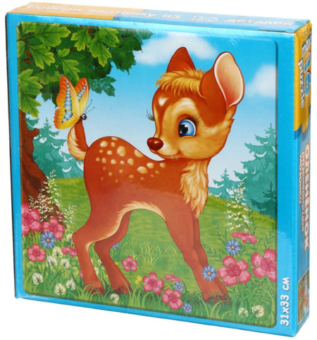 Игра настольная «Развивающая мозаика Maxi Puzzle», «Оленёнок», 3+