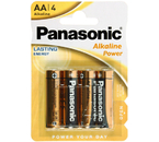 Батарейки щелочные Panasonic Alkaline Power, AA, LR6, 1.5V, 4 шт.