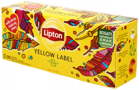 Чай Lipton Yellow Label Tea , 50 г, 25 пакетиков, черный чай Чай Lipton Yellow Label Tea , 50 г, 25 пакетиков, черный чай