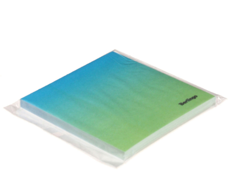 Бумага для заметок с липким краем Berlingo Ultra Sticky. Radiance, 75*75 мм, 1 блок*50 л., голубой/зеленый градиент