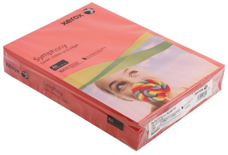 Бумага офисная цветная Xerox Symphony TCF, А4 (210*297 мм), 160 г/м2, 250 л., коралловая Бумага офисная цветная Xerox Symphony TCF, А4 (210*297 мм), 160 г/м2, 250 л., коралловая