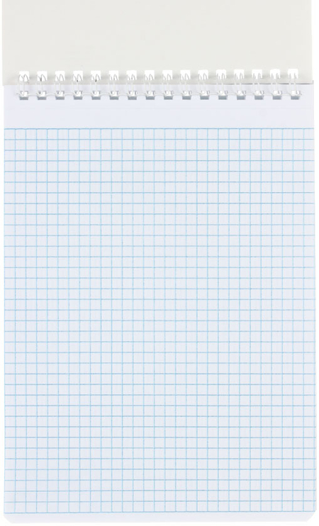 Блокнот на гребне Brauberg (А5), 145*205 мм, 60 л., клетка, синий