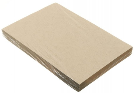 Обложки для переплета картонные, А4, 100 шт., 230 г/м2, бежевые
