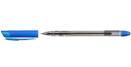 Ручка шариковая Flair Fuer, корпус прозрачный, стержень синий