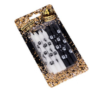 Свеча для торта Sima-Land, 12 шт., 8 см, «Лапки», черные и белые