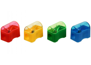 Точилка пластиковая Profit, 1 отверстие, с контейнером, ассорти Точилка пластиковая Profit, 1 отверстие, с контейнером, ассорти