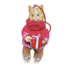 Игрушка ватная «Новогодний котик» (Пинчук М.Ю.), 9,5×4×4 см Игрушка ватная «Новогодний котик» (Пинчук М.Ю.), 9,5×4×4 см