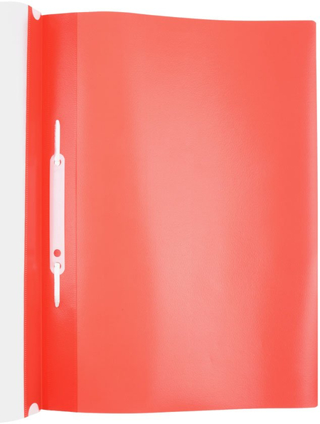 Папка-скоросшиватель пластиковая А4 Index, толщина пластика 0,18 мм, красная