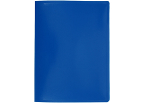 Папка пластиковая на 10 файлов Workmate, толщина пластика 0,5 мм, синяя