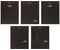 Тетрадь общая А5, 48 л. на скобе Brauberg Black, 162*202 мм, клетка, ассорти