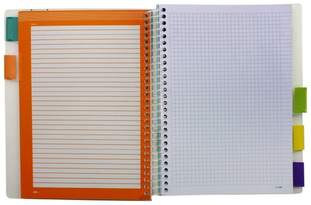 Блокнот с разделителями для записей Ultimate Basics, 170*214 мм, 150 л., клетка, цвета обложки ассорти (цена за 1 шт.)