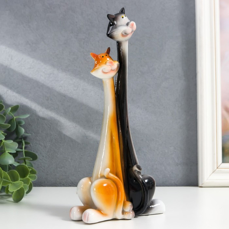 Сувенир полистоун обнимашки «Кот и кошка», 23*11*5 см, «Удивление» Сувенир полистоун обнимашки «Кот и кошка», 23*11*5 см, «Удивление»