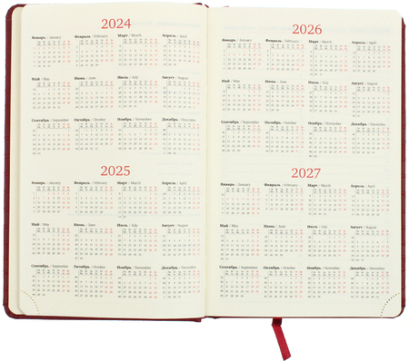 Ежедневник недатированный Brauberg Comodo, 140*210 мм, 160 л., красный