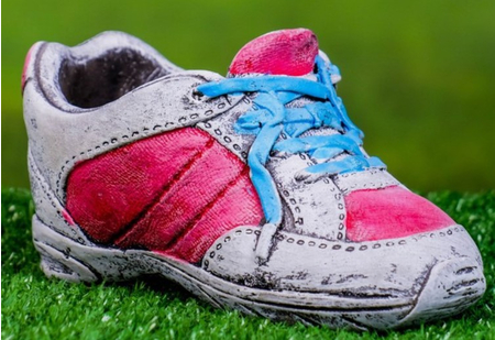 Горшок цветочный керамический Sima-Land, 16,4*8*10 см, «Кроссовок», красно-белый